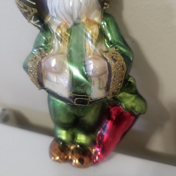 Bombay Holiday European Treasures Blown Glass Santa NWT - Picture 3 of 6